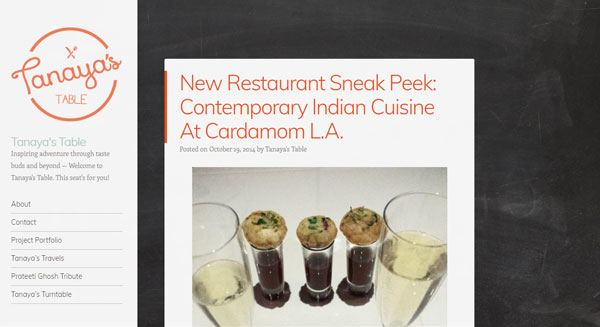 Contemporary Indian Cuisine